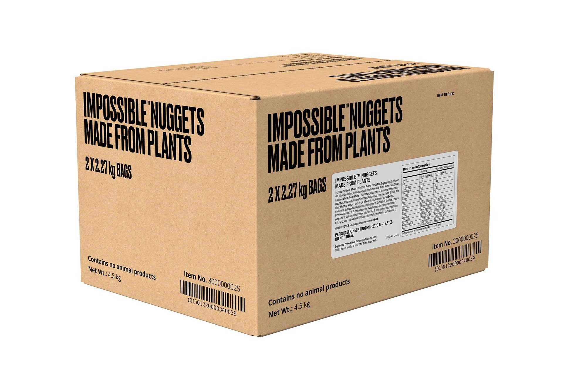 Impossible "Chicken" Nuggets 2 x 2.27kg Ready Meals Asetena Pa 