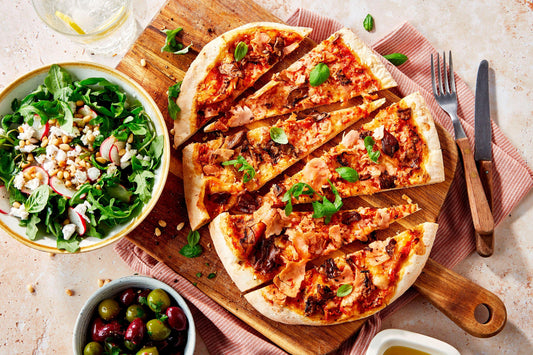 Meatless Farm Pizza Ham and Mushroom 12 x 400g Ready Meals Asetena Pa 