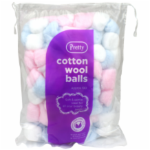 Pretty Coloured Cotton Ball  12x100's