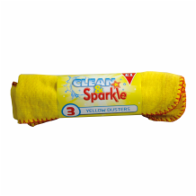 Clean & Sparkle  Yellow Dusters 													  10x3's