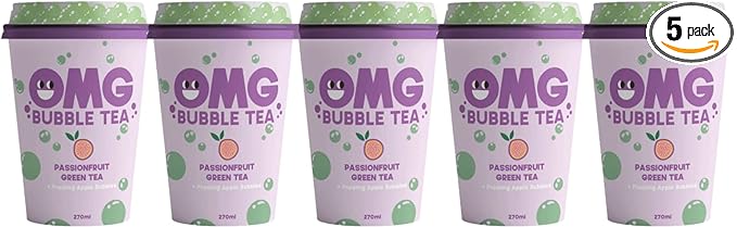 Omg Bubble Passionfruit Green Tea  10x270ml