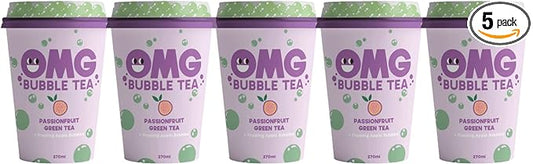 Omg Bubble Passionfruit Green Tea  10x270ml