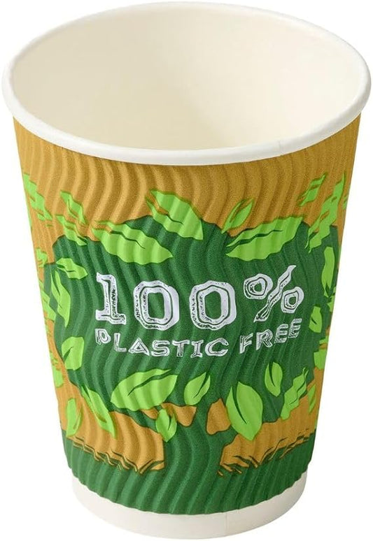 Caterpack Enviro Ripple Cups Plastic Free  1x12Oz