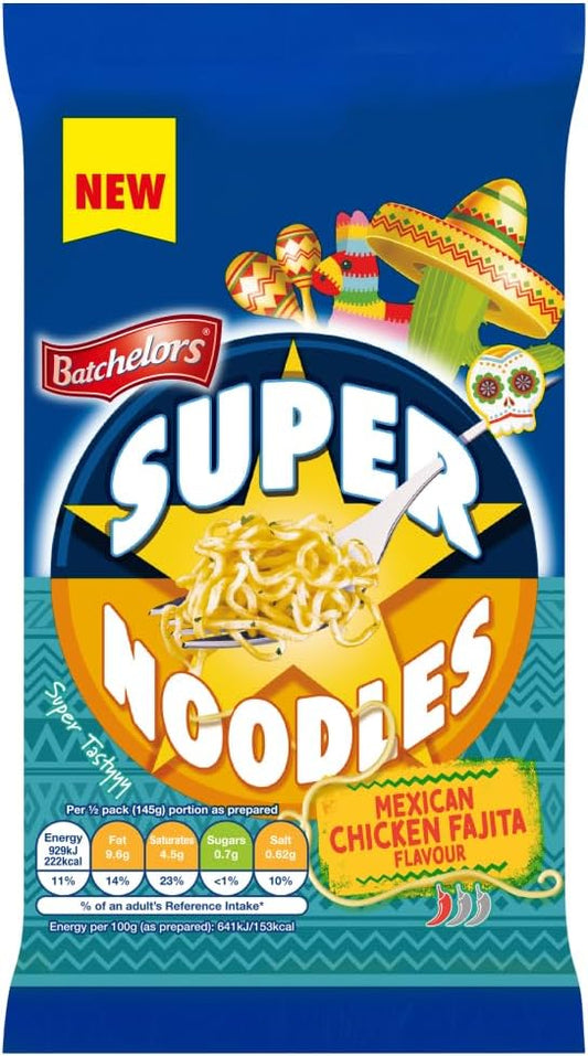 Batchelors Super Noodles Chicken Fajita Rrp   8x90g