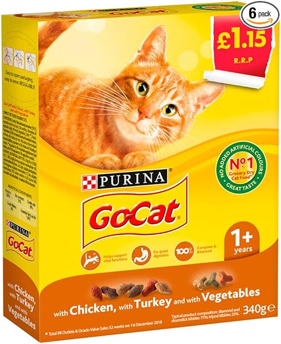 Go-cat Turkey&chicken&veg   6x340g