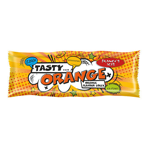 Franco's Ices Tasty Orange Flavour Lolly 70ml   70ml × 30 × 1