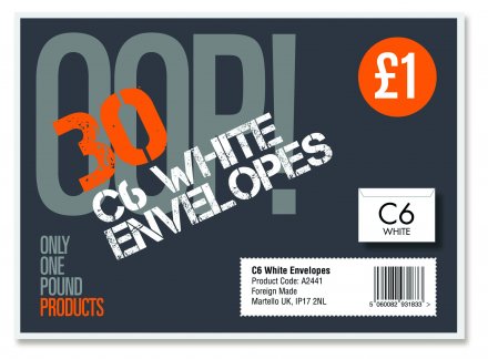 Envelopes White    6xC6