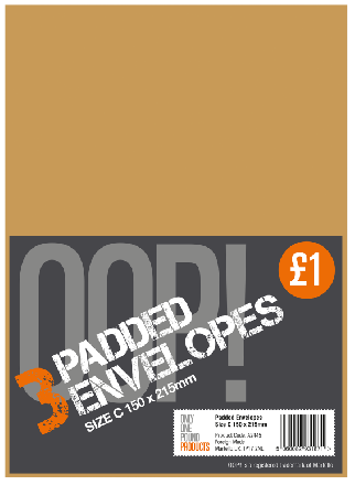 Padded Envelopes C    6x6's
