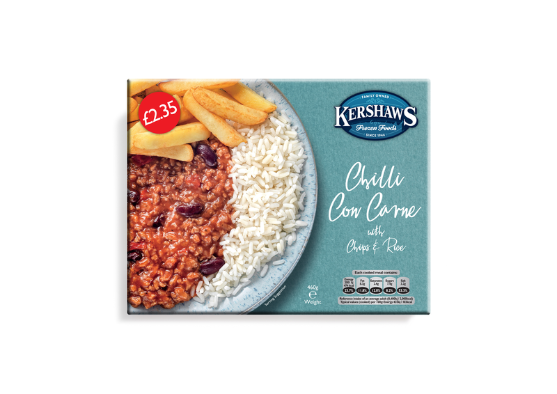 Kershaws Chilli con carne UNIT 6x400g . Packed 2 units to a case.Unit Weight: 2.52 Kilos.