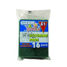 Clean&sparkle Scouring Pads   10x10's