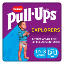 Huggies Pullups Explorers - Year Boy  2x24's