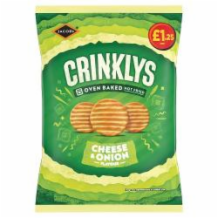 Jacobs Mini Crinklys Cheese & Onion   15x90g