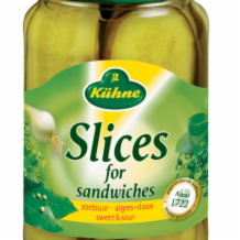 Kuhne Sliced Gherkins  6x330g