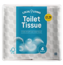 Local Living Toilet Tissue   10x4 Roll