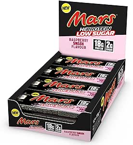 Low Sugar Mars Raspberry Smash Protein Bar  12x55g(6)