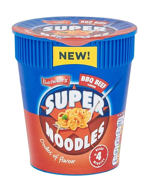 Batchelors Super Noodles Bbq Beef Pot   8x75g