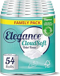Elegance Cloud Soft ply  Pack Toilet Roll   6x9's