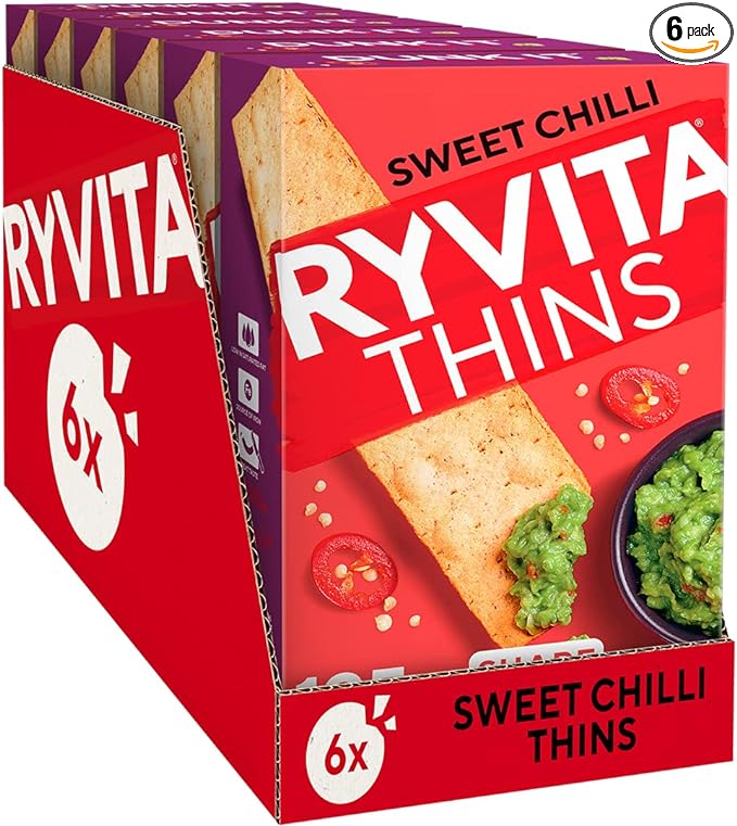 Ryvita Thins Sweet Chilli   6x125g