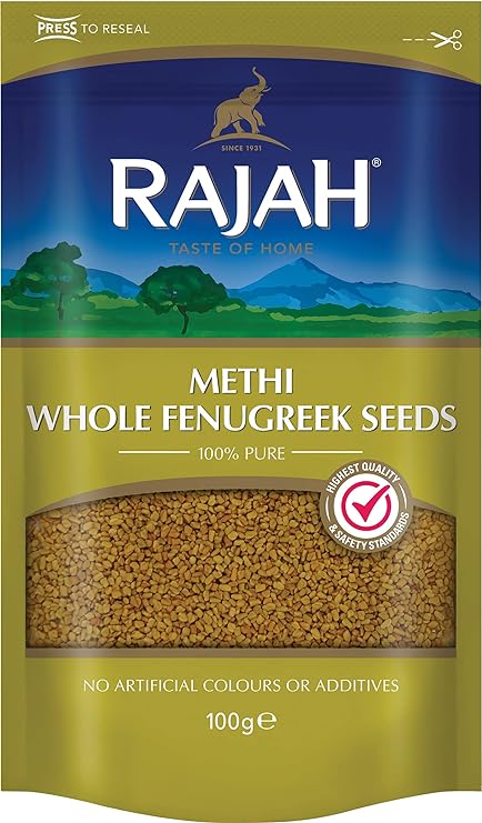Rajah Whole Mehti (fenugreek)  10x100g
