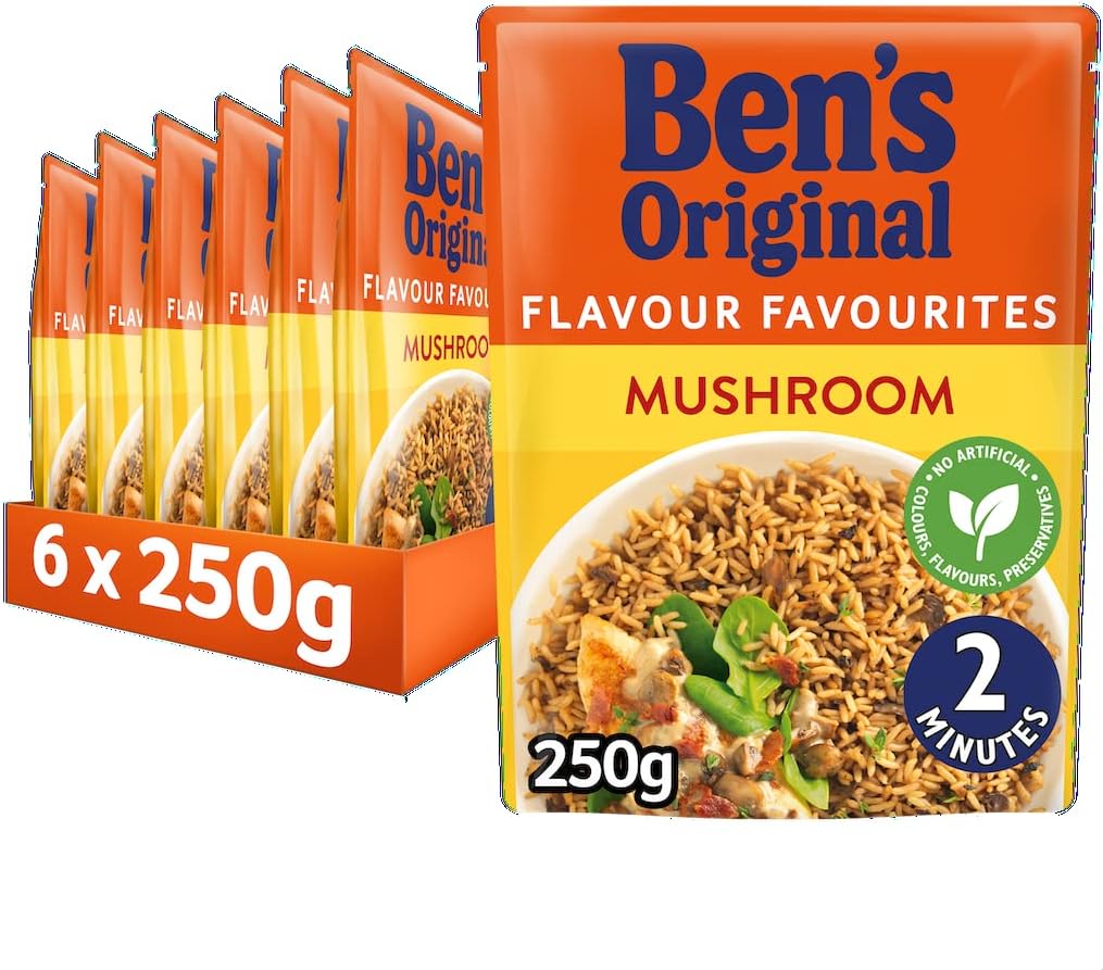 Bens Original Mushroom Rice Rth  6x220g