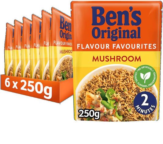 Bens Original Mushroom Rice Rth  6x220g