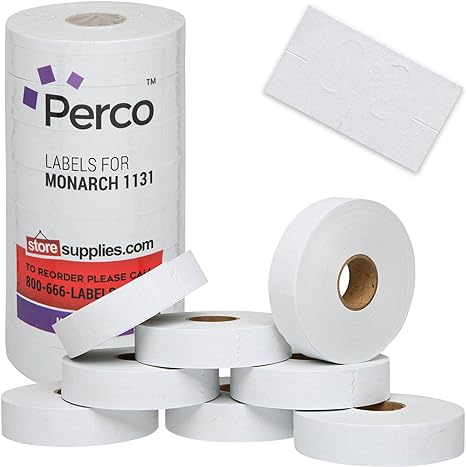 Cti White Pricing Labels  1x10k