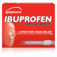 Ibuprofen Caplets mg  12x16's