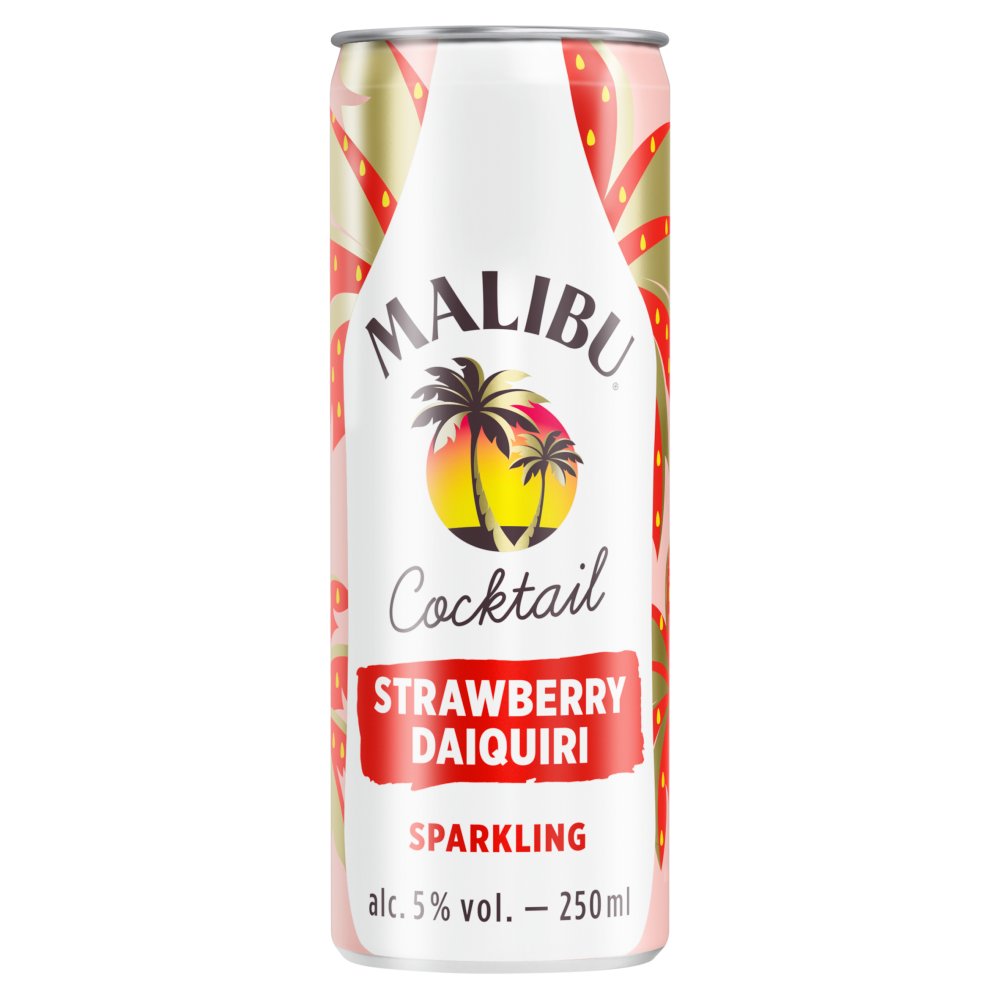 Malibu Cocktail Strawberry Daiquiri Sparkling 250ml   250ml × 12 × 1