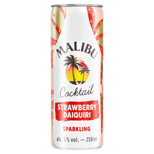 Malibu Cocktail Strawberry Daiquiri Sparkling 250ml   250ml × 12 × 1