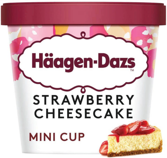 Haagen-Dazs Strawberry Cheesecake Minicups 24x95ml 24x95ml