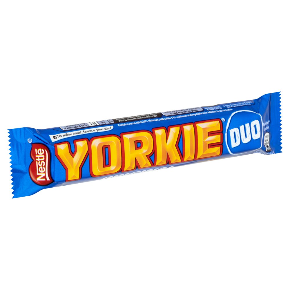 Yorkie Milk Chocolate Duo Bar 72g