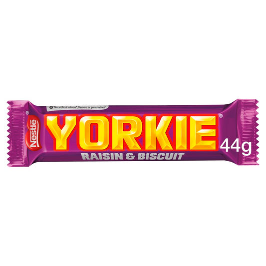 Yorkie Raisin & Biscuit Chocolate Bar 44g