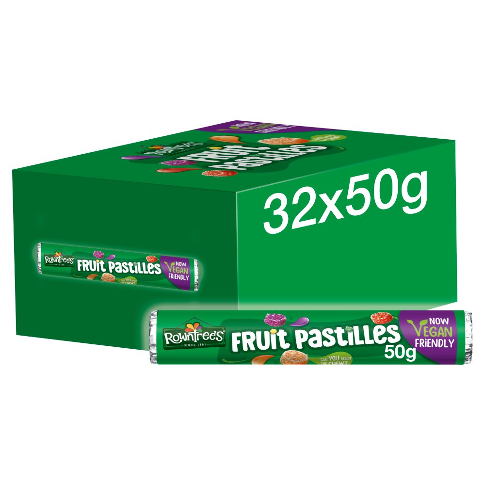 Rowntree's Fruit Pastilles Vegan Friendly Sweets Tube 50g
