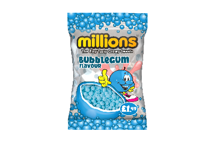 Millions Bubblegum Bags   12x110g