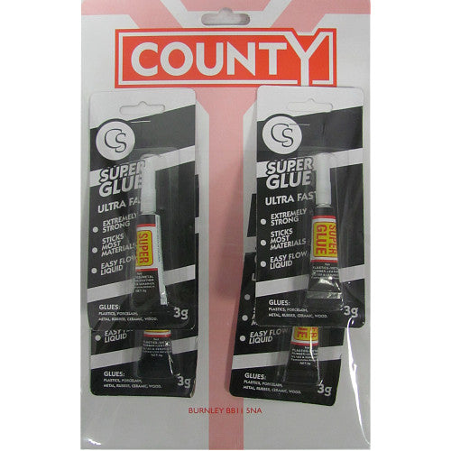County Super Glue   Std × 4 × 10