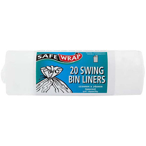 Safewrap Swing Bin Liners   20s × 4 × 6