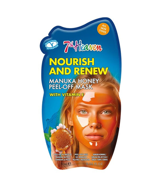 7TH HEAVEN NOURISH AND RENEW MANUKA HONEY PEEL OFF MASK 10 ml Skin Wash Asetena Pa 