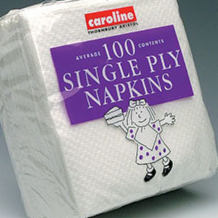 Caroline White Napkin  100x30cm