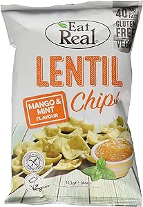 Eat Real Lentil Chips Mango & Mint Flavour  10x95g