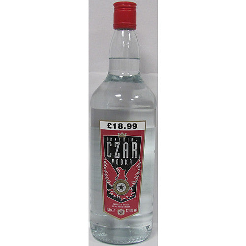 Imperial Czar Vodka PM £18.99   1Ltr × 6