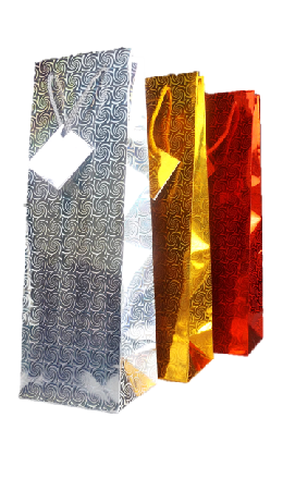 Holographic Bottle Bags  12x12's