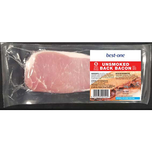 Bestone Essentials Unsmoked Back Bacon   150g × 6 × 8
