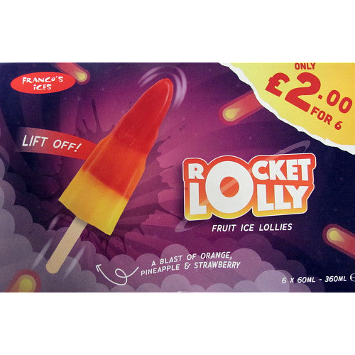 Francos Rocket Lollies PM £2   6pk × 8
