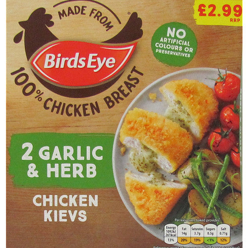 Birdseye Inspirations Garlic & Herb Chick Kiev 2.99   204g × 8