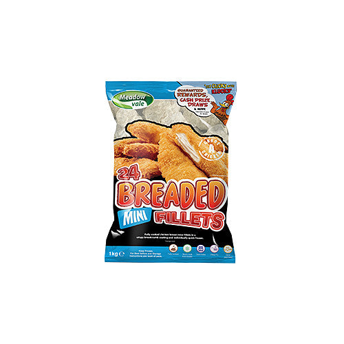 Meadowvale Breaded Chicken Mini Fillets   1Kg × 1