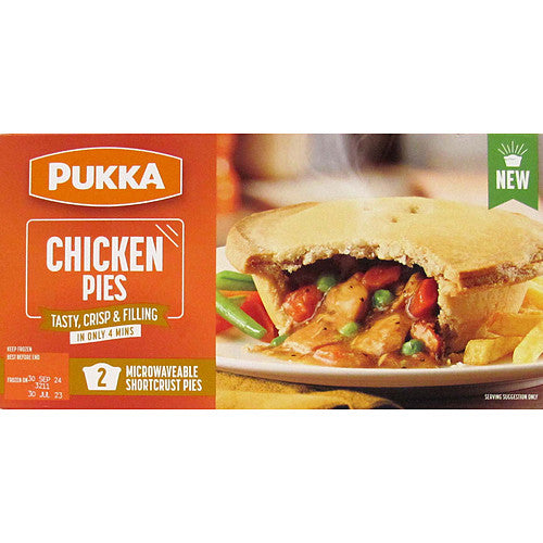 Pukka 2 Chicken Pies   2pk × 8
