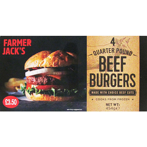 F/J Qtr Pounder PM £3.50   454g × 12
