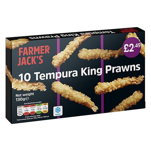 F/J Tempura King Prawns £2.49   130g × 1