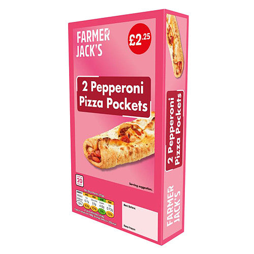 Farmer Jack's 2 Pepperoni Pizza Pockets 240g   240g × 12
