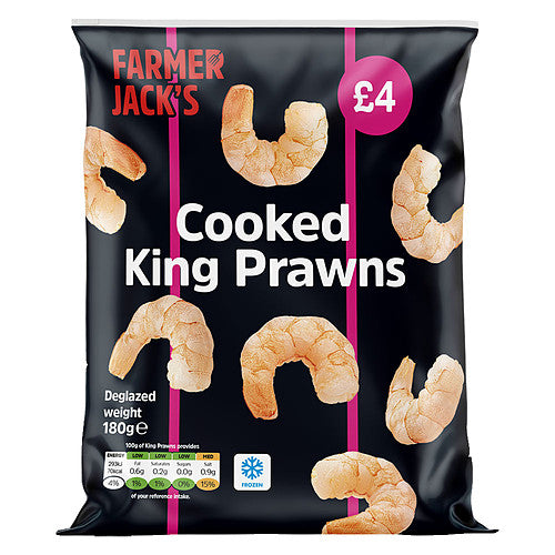 F/J Cooked King Pranws £4   180g × 10
